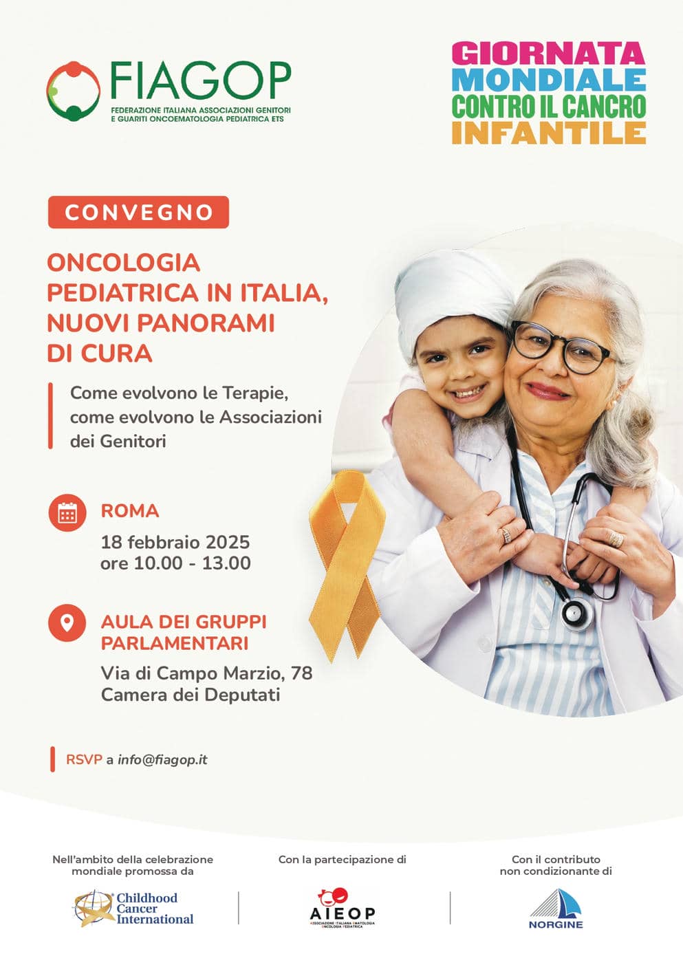 Locandina Giornata Mondiale Contro Il Cancro Infantile 2023